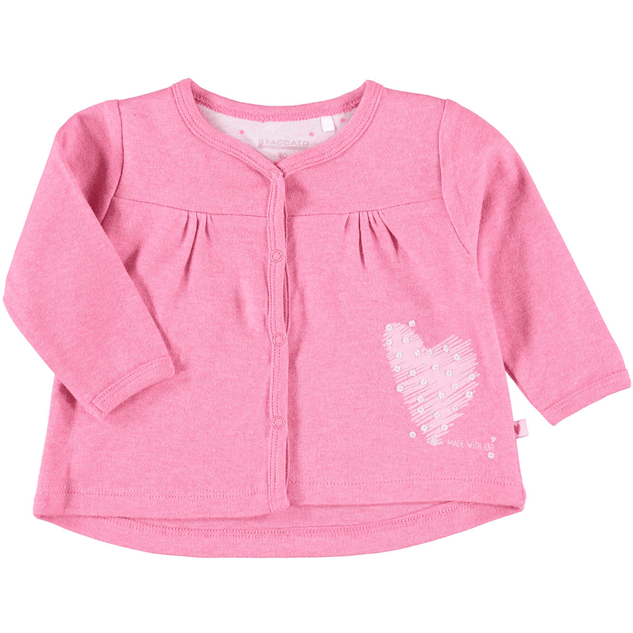 STACCATO Girls Sweatjacke berry melange