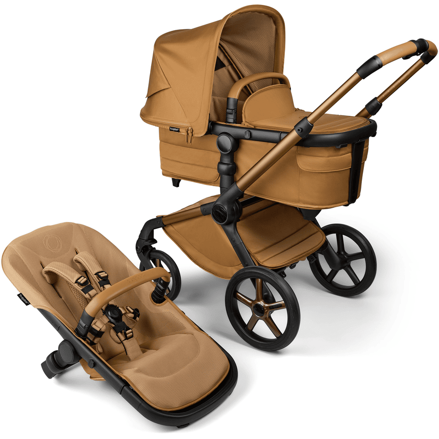 bugaboo Kombikinderwagen Fox 5 complete Noir Limited Edition AMBER GLOW