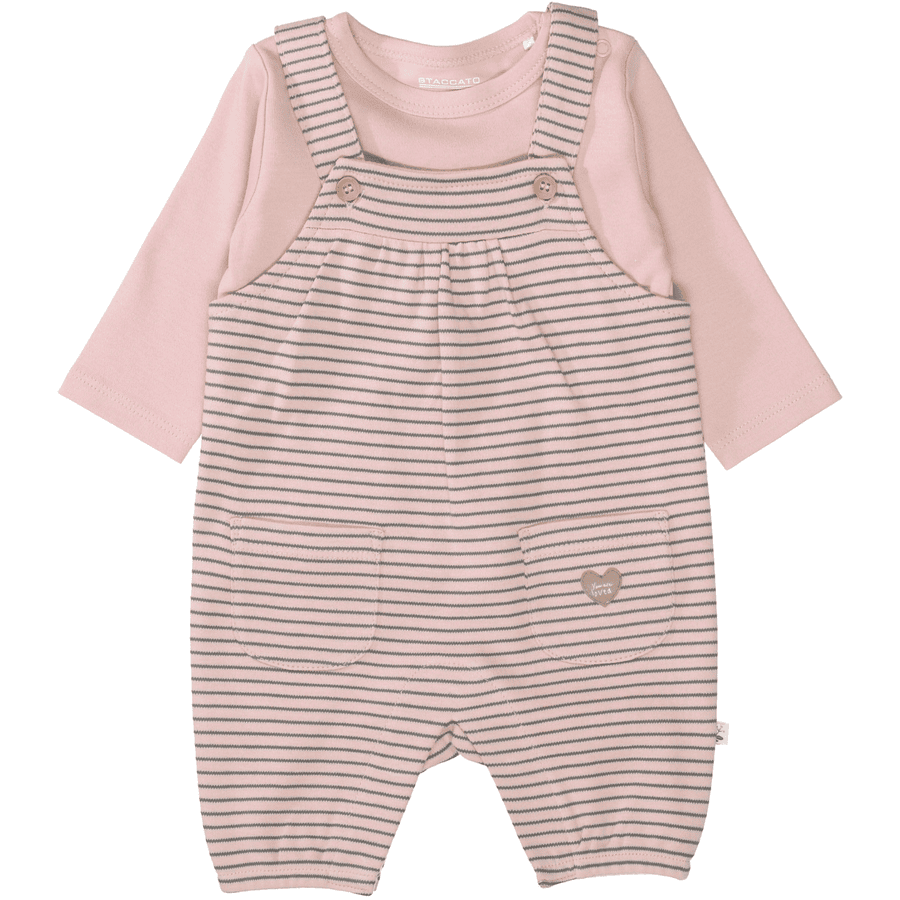 STACCATO  Romper + shirt blush gestreept