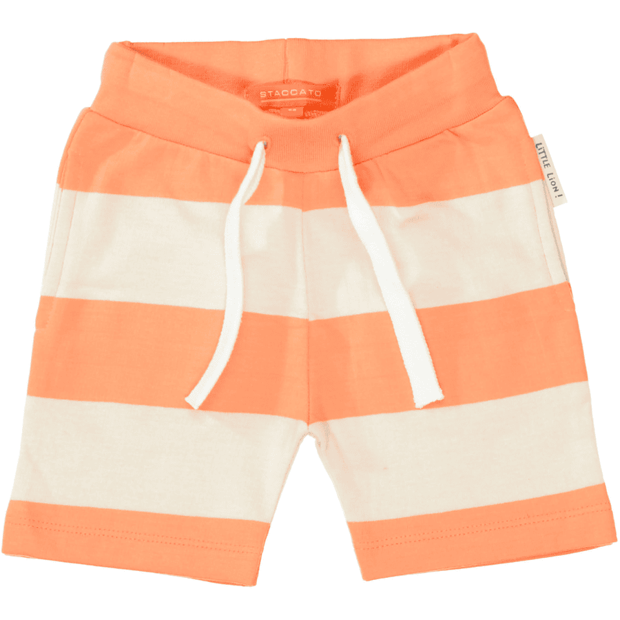 Staccato  Sweatbermudas orange a rayas 