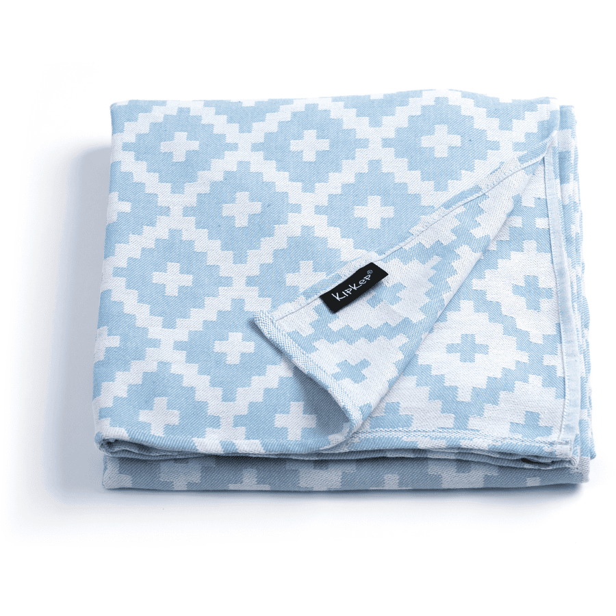 KipKep Blenker Handdoek x 120 cm Niagara Blue | pinkorblue.nl