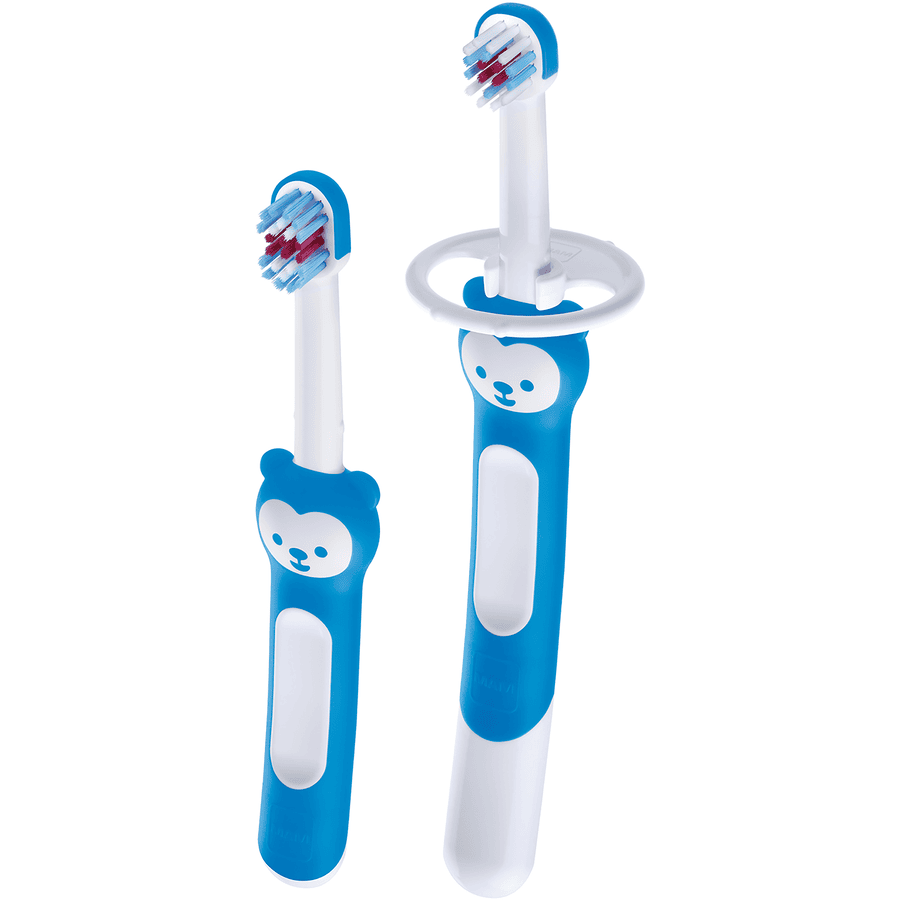MAM Lern-Zahnpflege-Set blau 6+ Monate