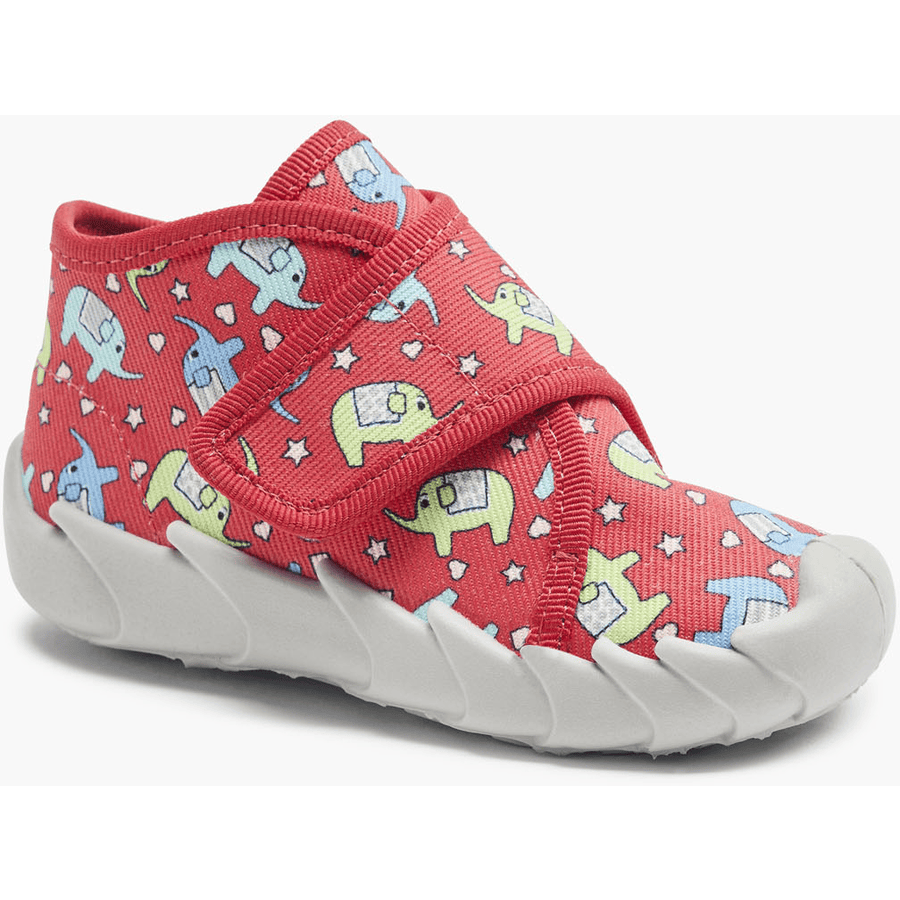 Elefanten pantofle Sue red multi