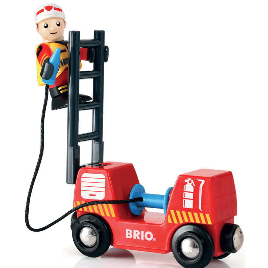 BRIO® WORLD Wooden Railway Fire Brigade Set 33815