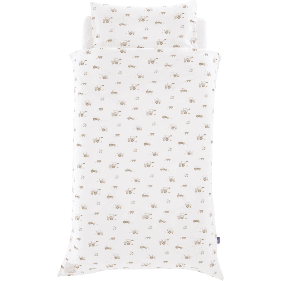 Träumeland Hophop Bunny beige jersey bedlinnen 100 x 135 cm