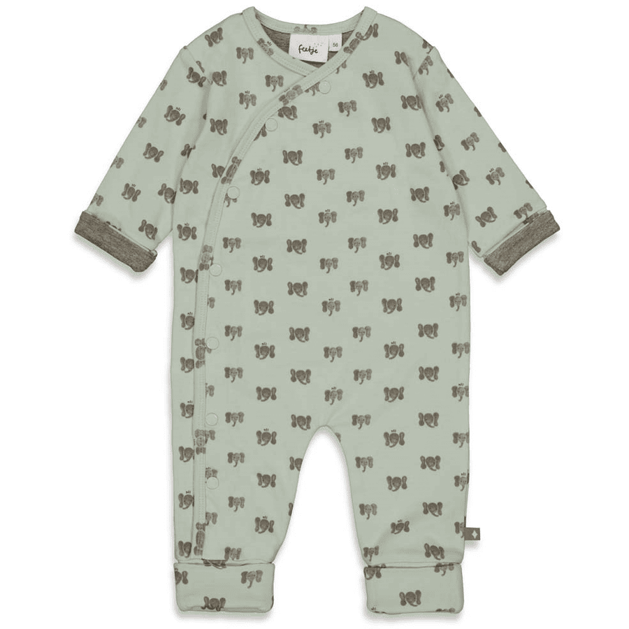 Feetje Pyjama met uitklapbare voet Hi Elephant Mint