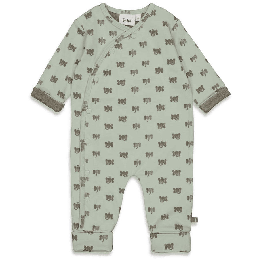 Feetje Pyjamas med foldefot Hi Elephant Mint