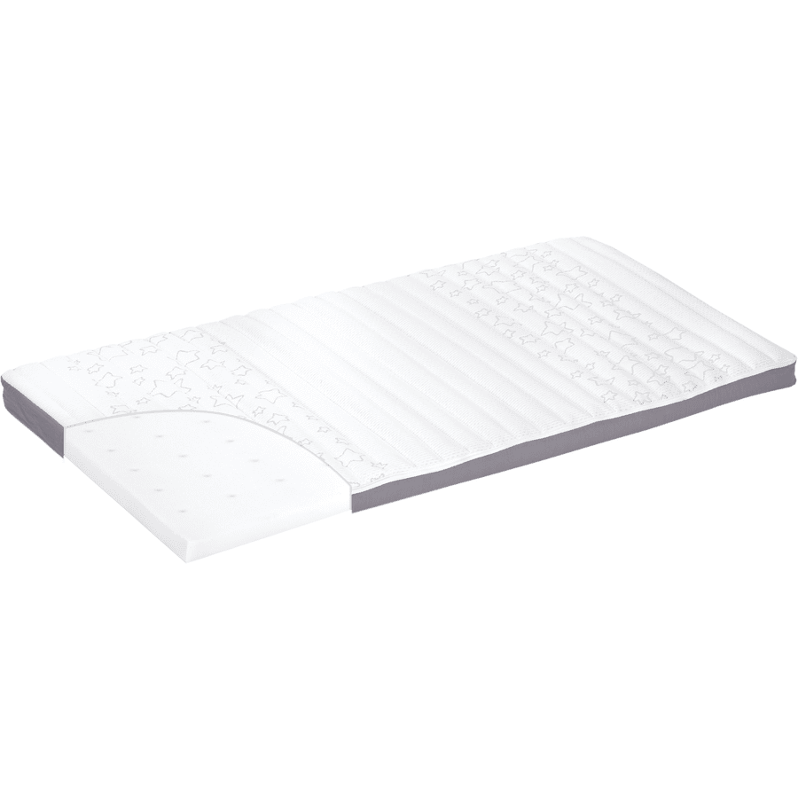 Alvi ® Reiseseng madrass rullet hvit 60 x 120 cm