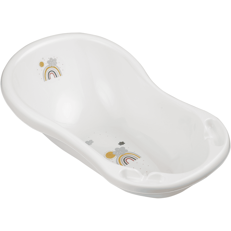 keeeper Baignoire pour bébé Maria rainbow avec bouchon 84 cm en blanc