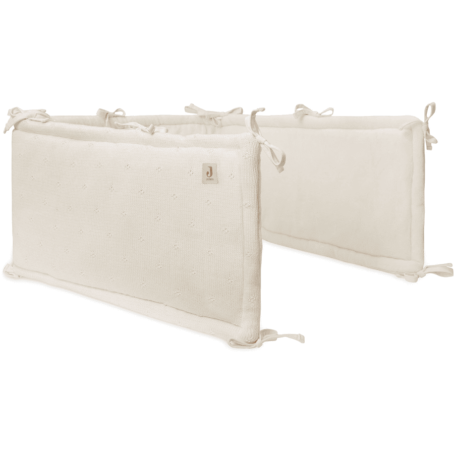 jollein Laufgitterumrandung Cosy Knit Ivory 180 x 30 cm