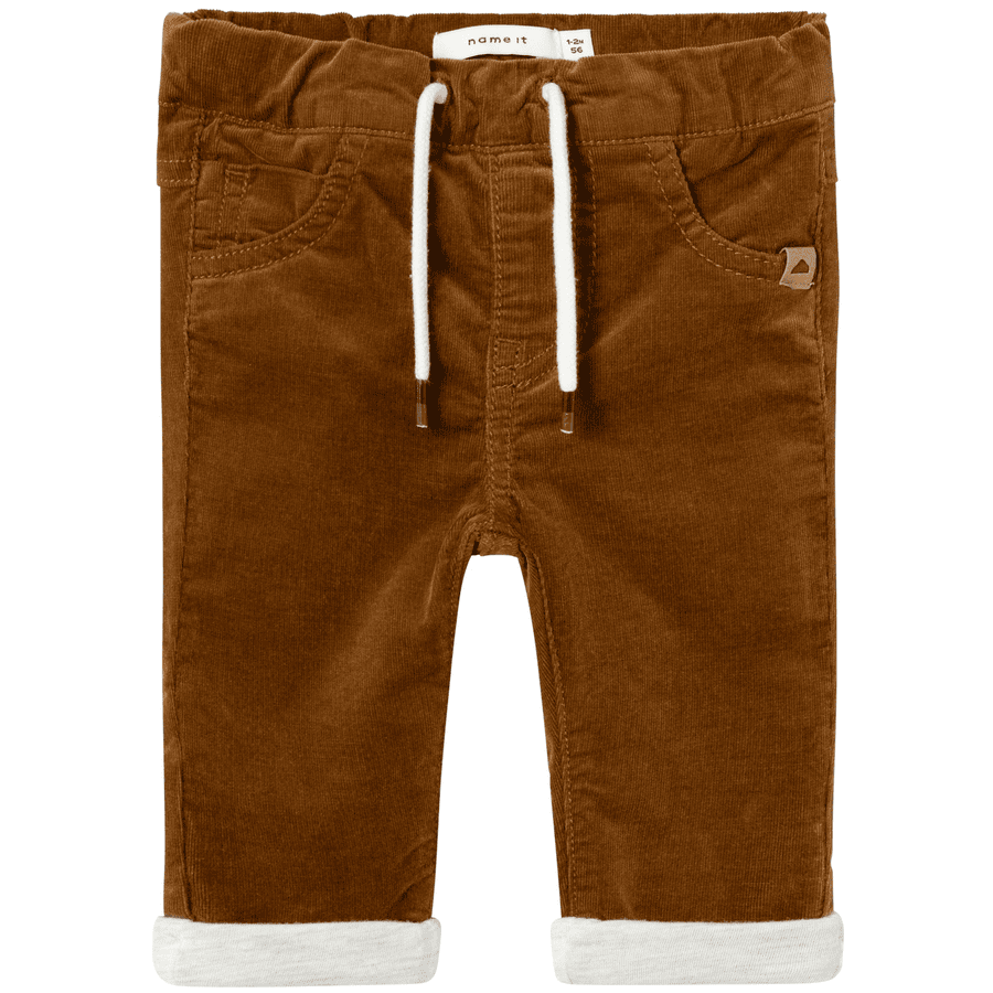 name it Corduroy broek Nbmben Rubber