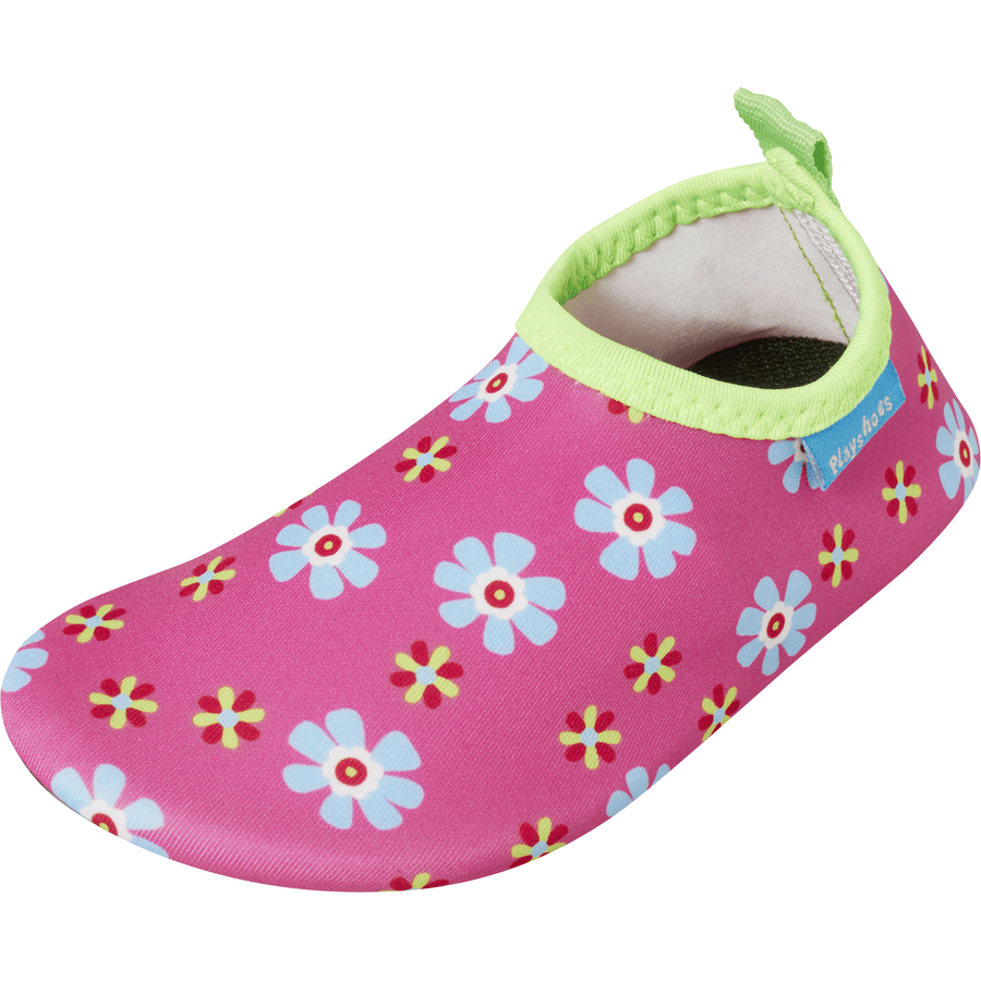 Playshoes Scarpette da mare, fiori pink