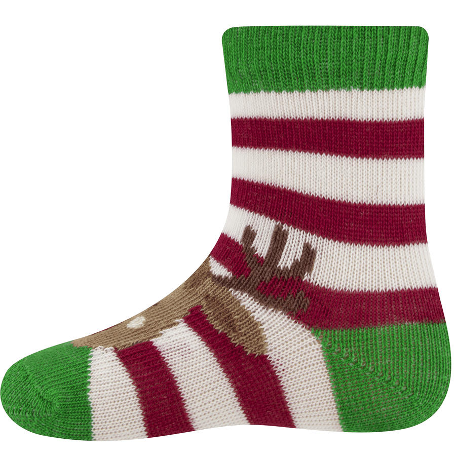 Ewers Socken Rentier/Ringel clubgrün 