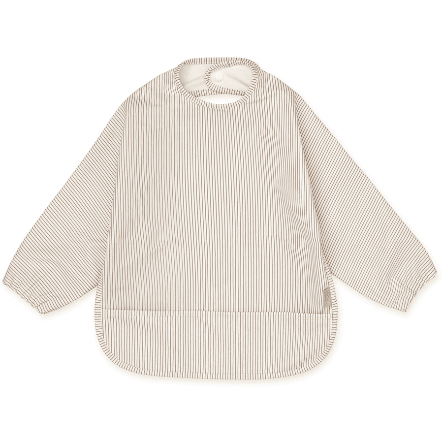 Cam Cam® COPENHAGEN Bavoir bébé manches Classic Stripes Camel