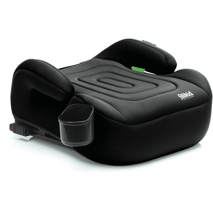 fillikid Zitverhoger Flip Deluxe Auto met uitschuifbare Isofix iSize zwart pinkorblue.nl