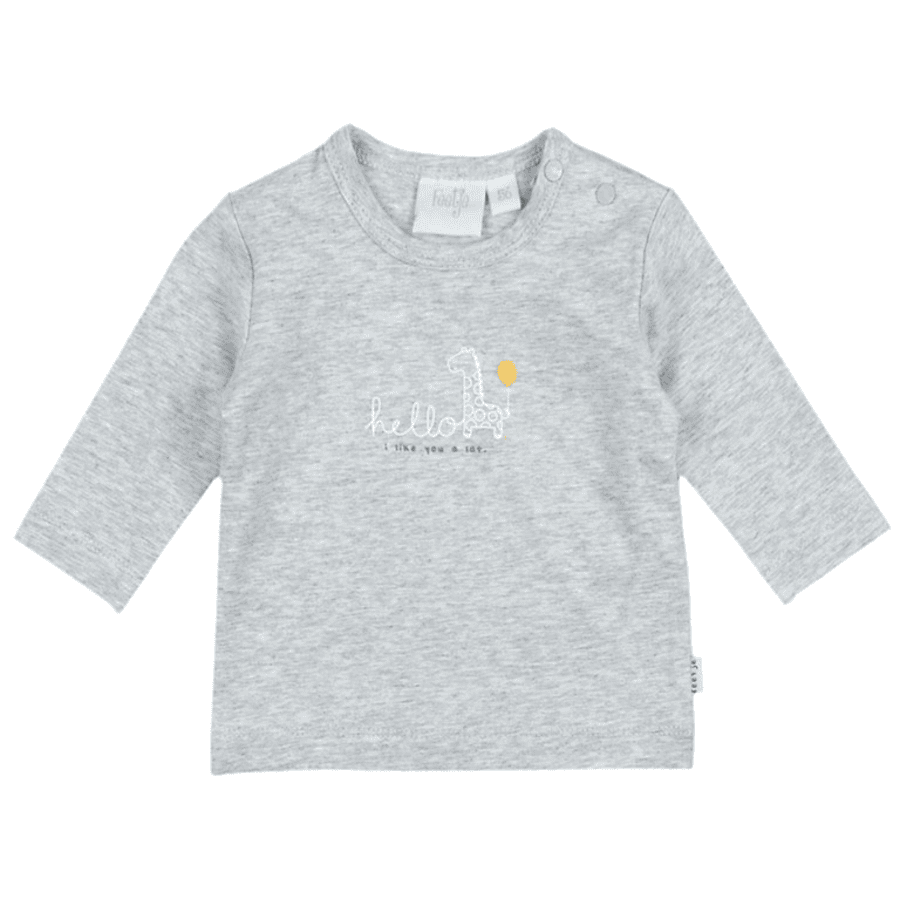 Feetje T-shirt manches longues Hello Sunshine Girafe Gris Melange