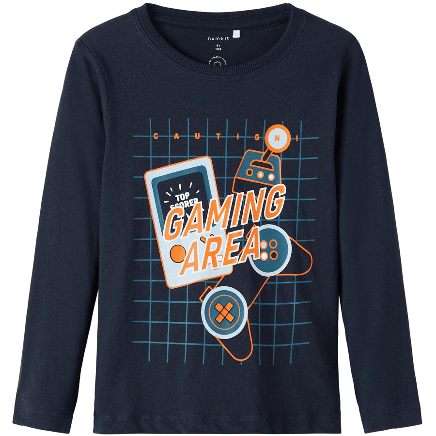 name it Camisa de manga larga Nmmrikkos Zafiro oscuro
