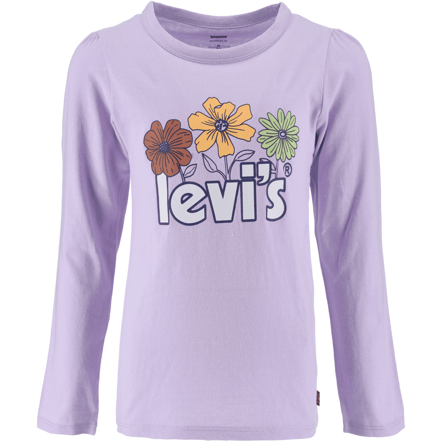 Levi's® Maglia a maniche lunghe, viola con fiori
