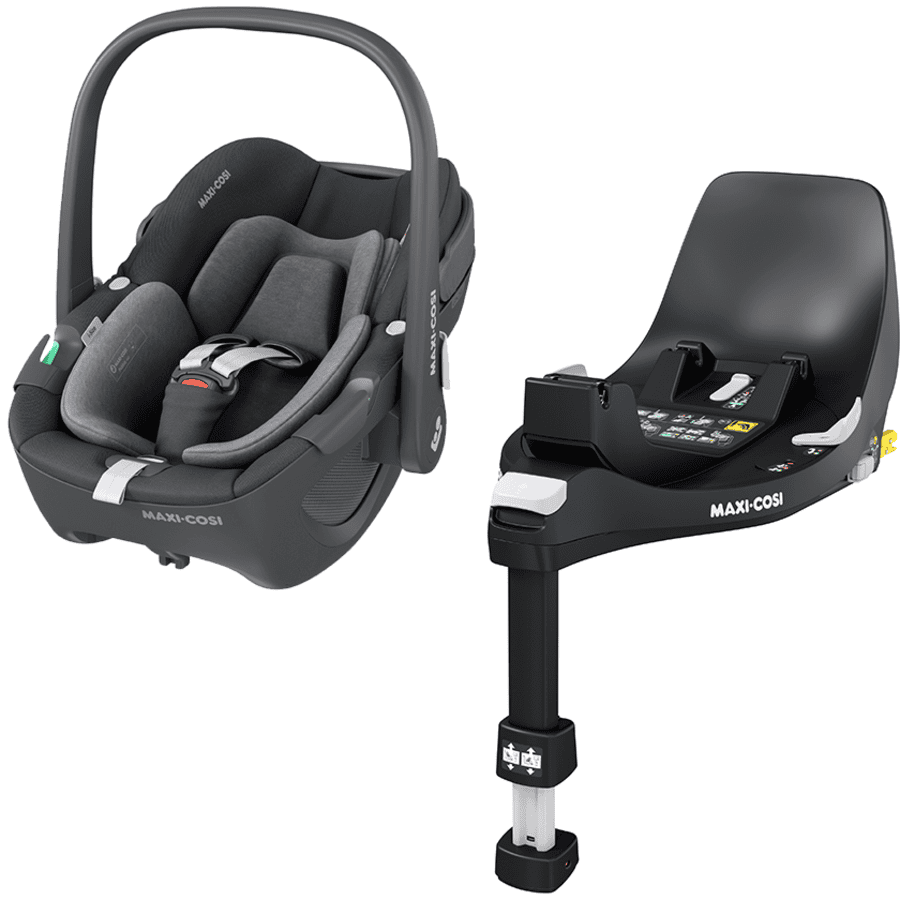 MAXI COSI Set Babyschale Pebble 360 Essential Graphite plus Basisstation FamilyFix 360