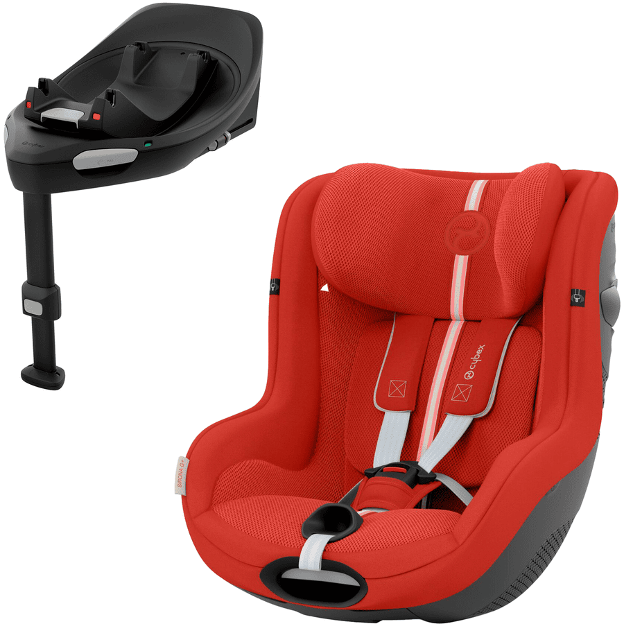 cybex GOLD Reboarder Sirona i-Size G Plus Hibiscus Rood incl. Basisstation G Black 