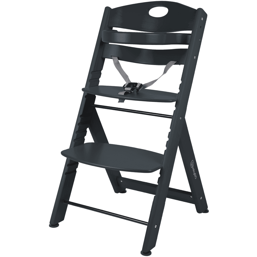babyGO Family XL roustoucí jídelní židlička black