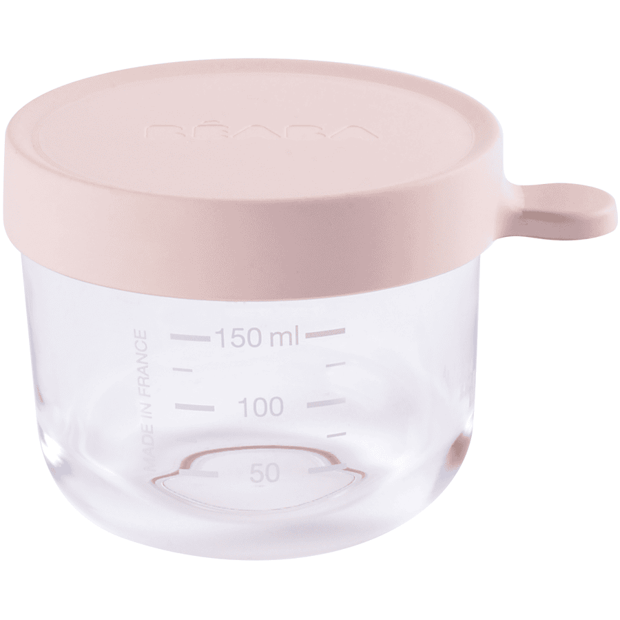 BEABA Pot de conservation verre rose 150 ml