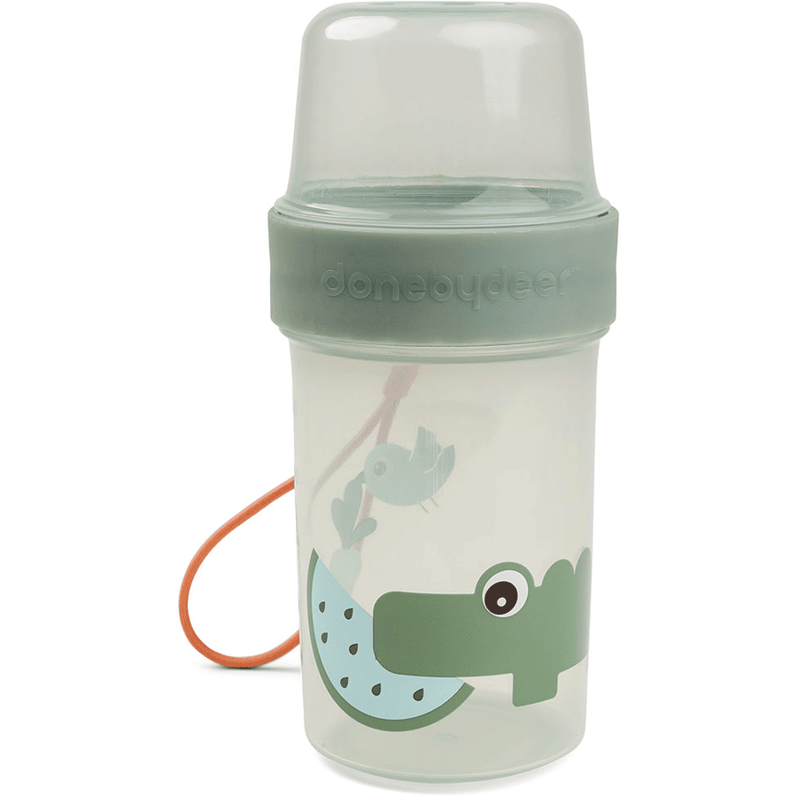Done by Deer ™ Food Container To Go 2-veis L Croco, Grønn