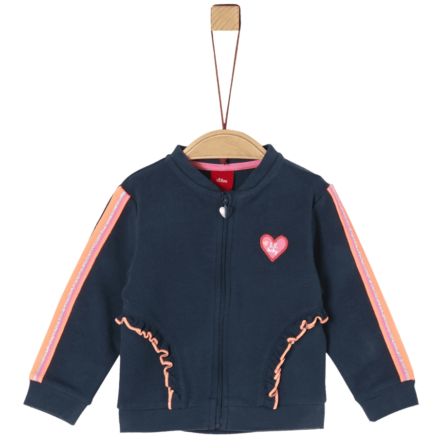 s.Oliver Sweatjacke dark blue rosa