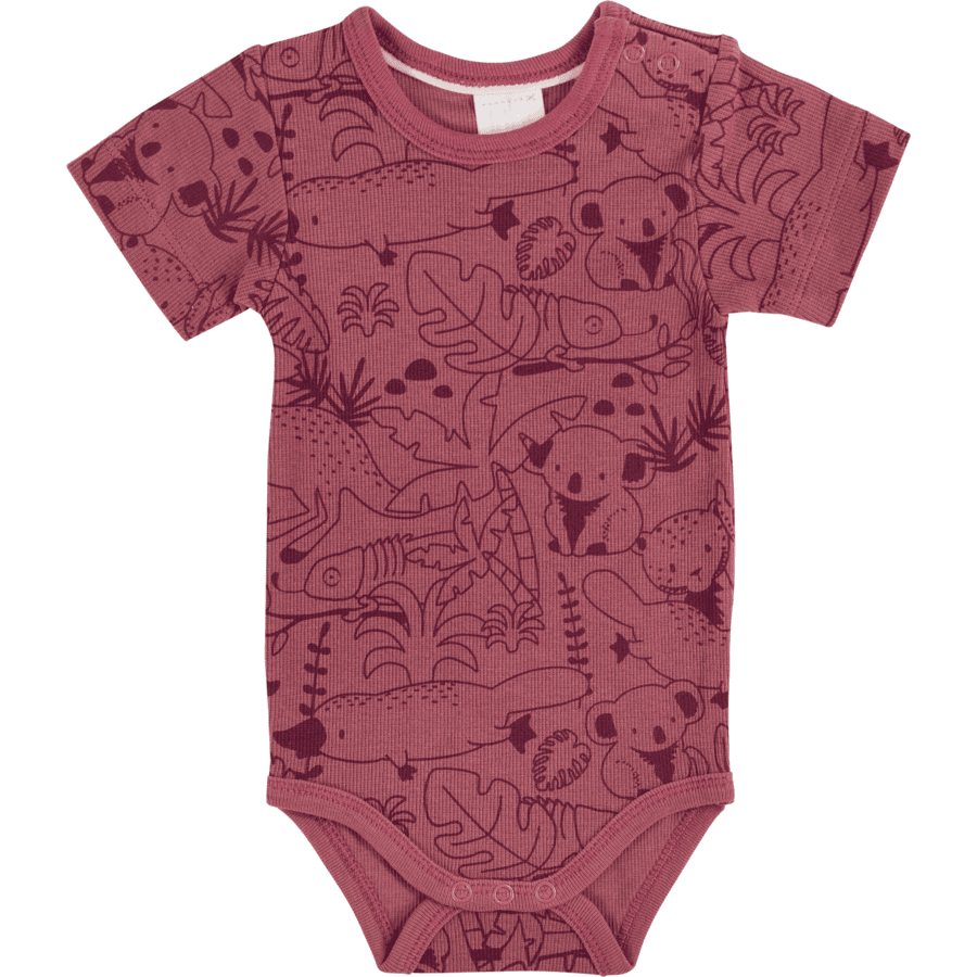 Dimo Tex baby rompertje korte mouw rood