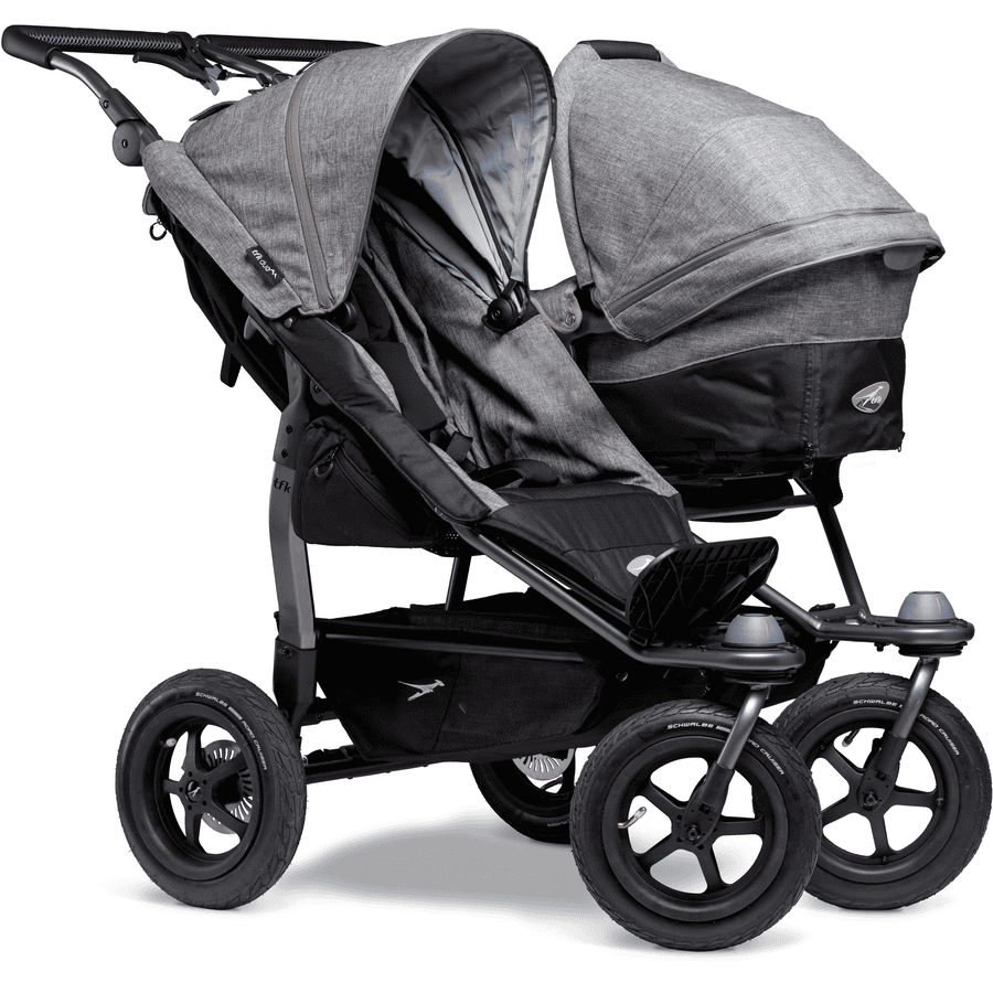 tfk Geschwisterwagen Duo Air Premium Grau