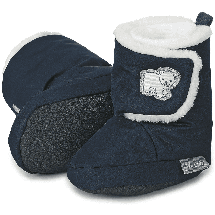 Sterntaler Baby sko Weblabel Polar Bear marine 