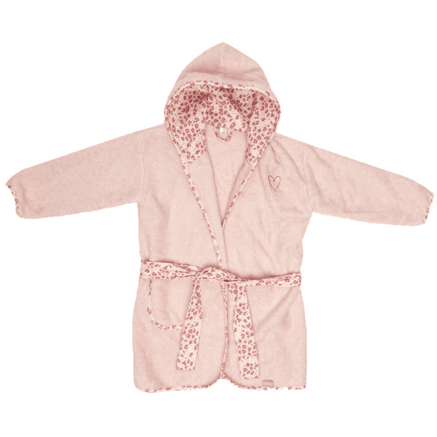 bébé-jou® Peignoir de bain enfant léopard rose 