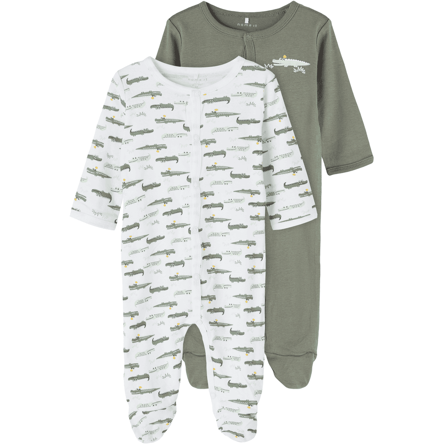 name it Sovoverall 2-pack Agave Green Crocodile
