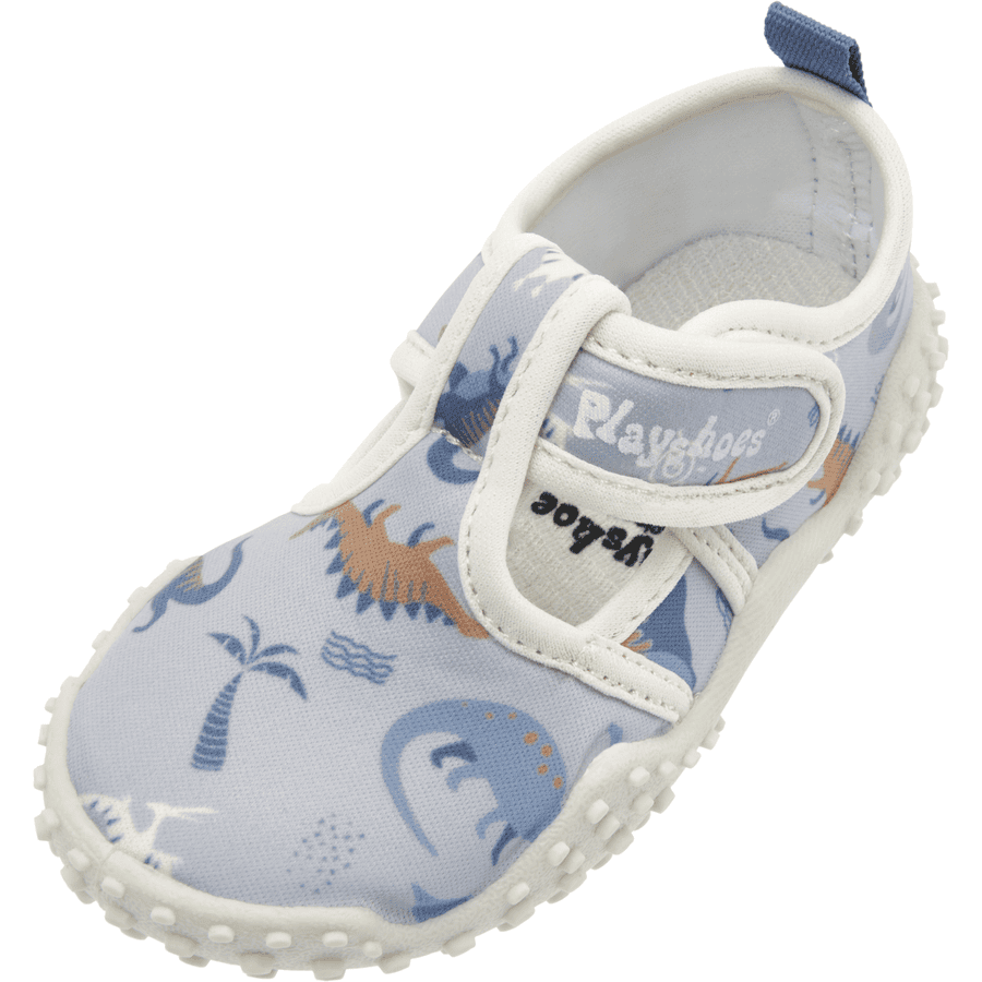 Playshoes Aqua-Schuh Dino allover blau