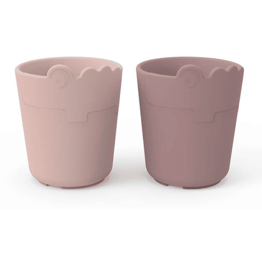 Done by Deer ™ Drinking Cup Kiddish mini Croco Pack of 2 Pink