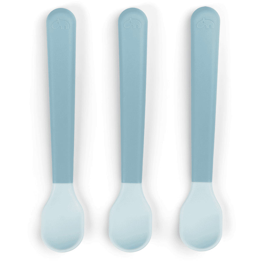 Done by Deer™ babylepel Foodie Easy grip 3-pack blauw