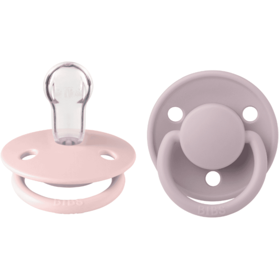 BIBS® Fopspeen De Lux Blossom & Dusky Lilac 0-36 maanden, 2 stuks.