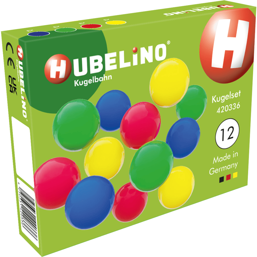 HUBELINO® Set da 12 biglie colorate