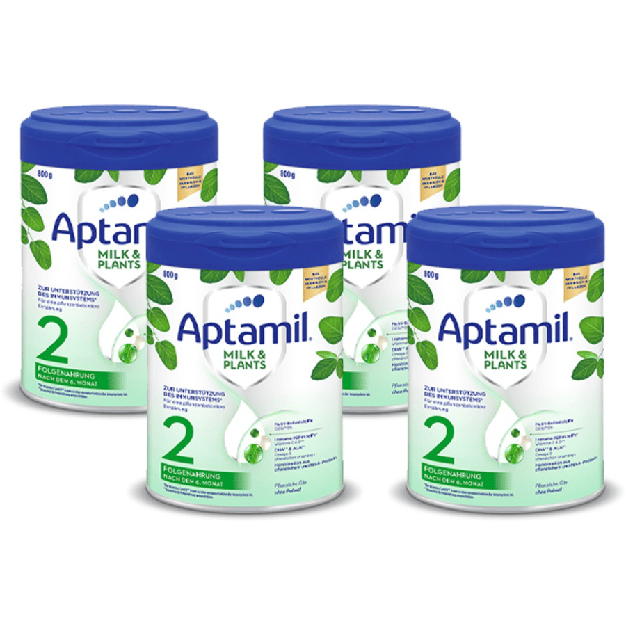 Aptamil Folgenahrung 2 Milk Plants 4x 800 g ab dem 6. Monat 