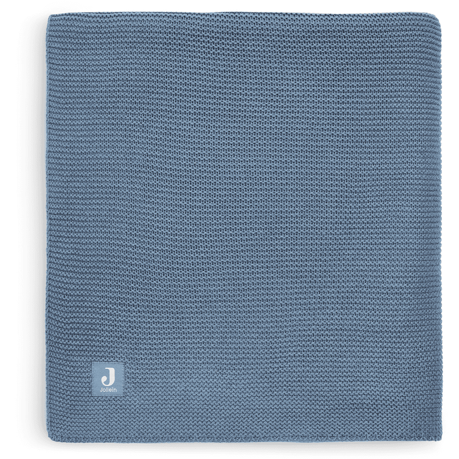 jollein Decke Basic jeans blue 100 x 150 cm 