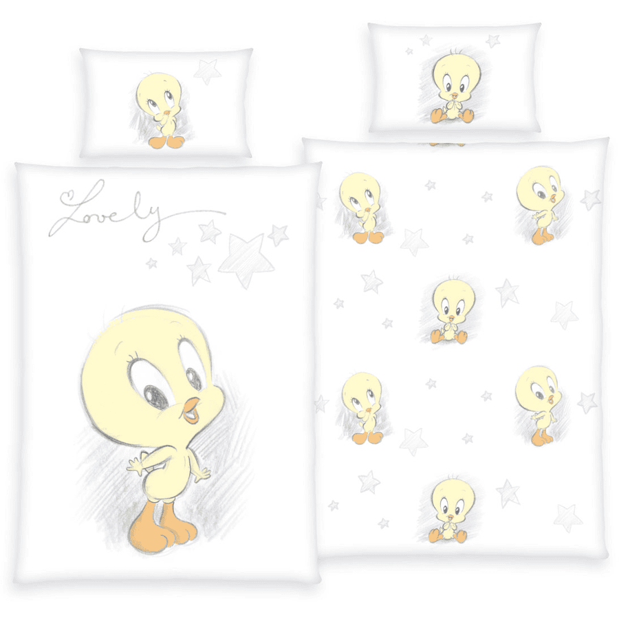 HERDING Biancheria da letto Baby Looney Tunes 100 x 135 cm