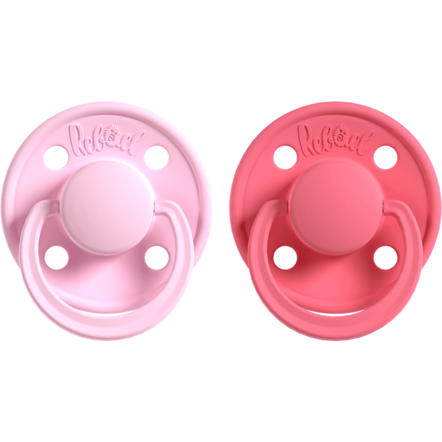 Rebael Chupete 2-pack 0-6 M Mono Rosa Dulce/Salmón