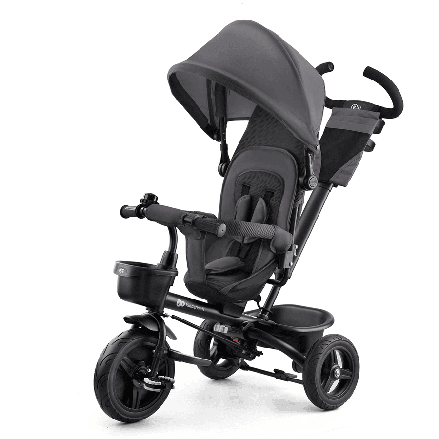 Kinderkraft Triciclo 6 en 1 Aveo, Gris malaquita