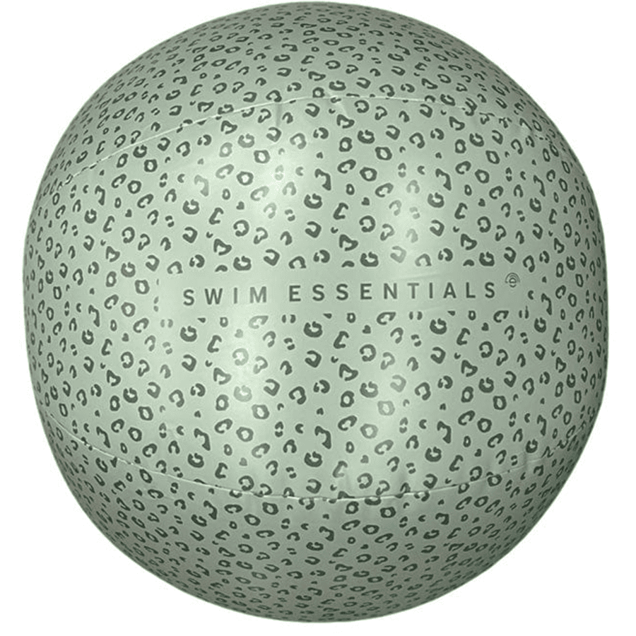 Swim Essentials Strandball Grüner Leopard ⌀ 51 cm
