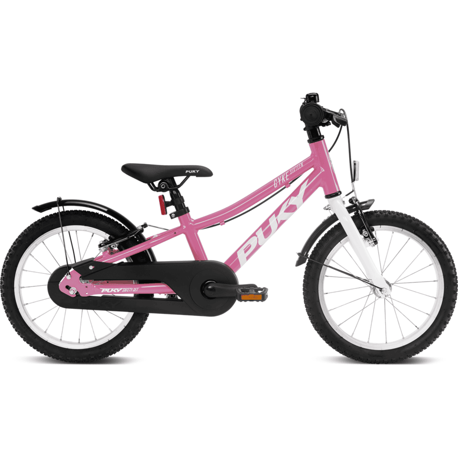 PUKY ® Bicicleta infantil CYKE 16" rueda libre modelo especial pure pink / white