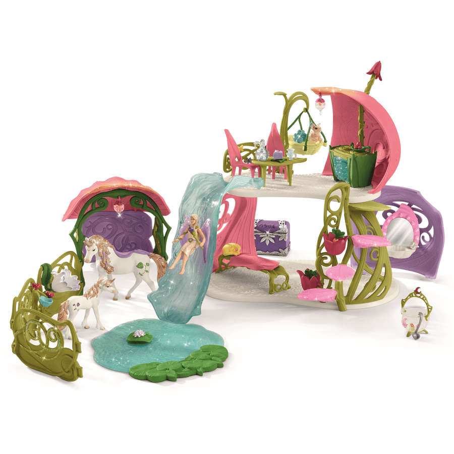 schleich ® Casa dei fiori scintillanti con unicorni 42445 