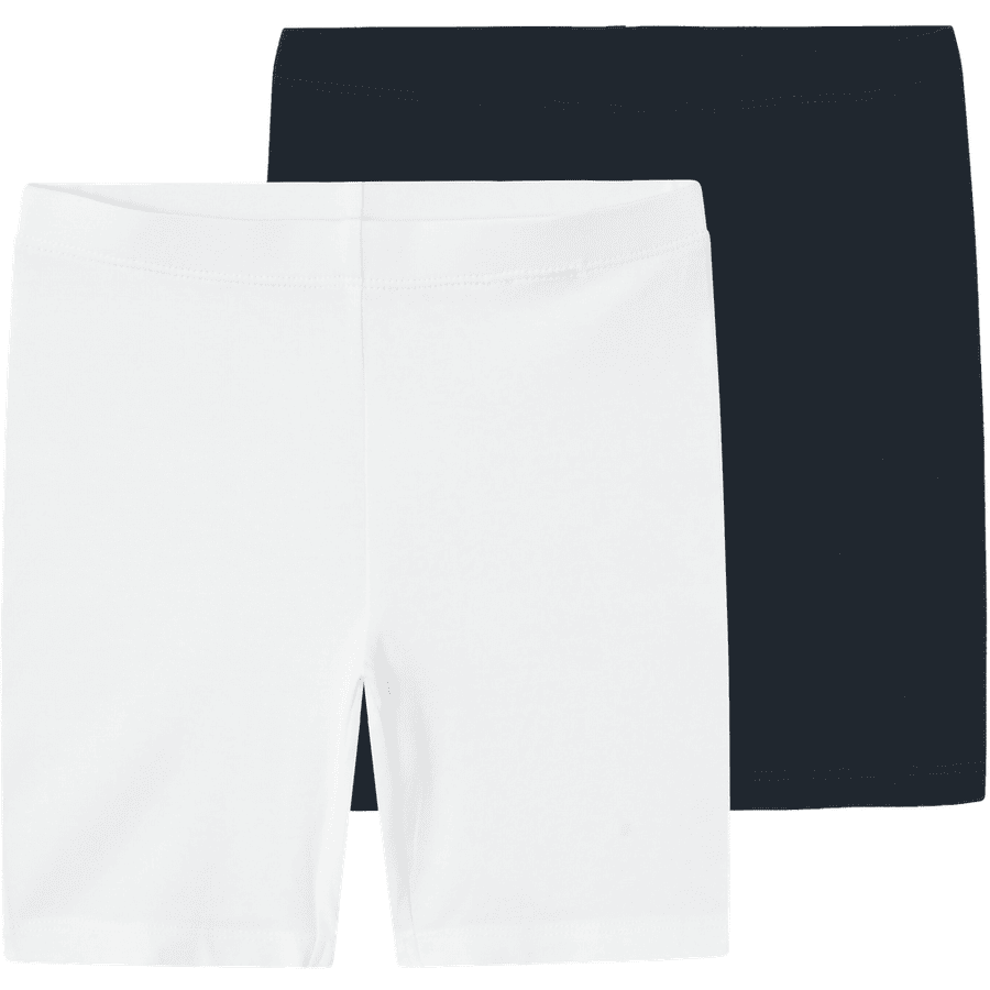 name it Radler shorts Nmfvivian 2-pack Donker Saffier/ B right  White 