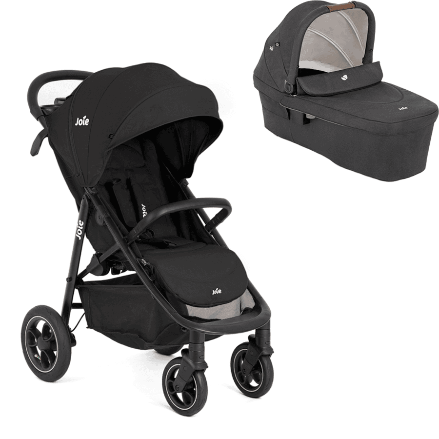 Joie Litetrax Pro Air Shale kinderwagen inclusief Ramble XL Shale reiswieg