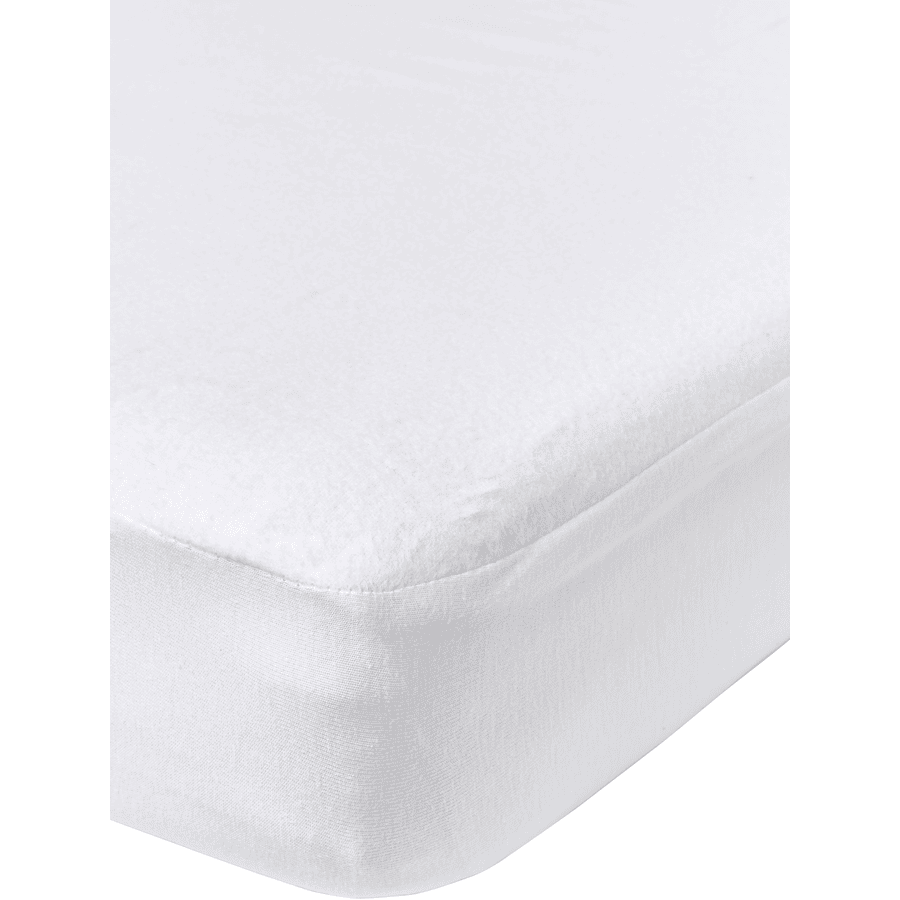 Meyco Sábana bajera Molton impermeable 70 x 140/150 cm blanco