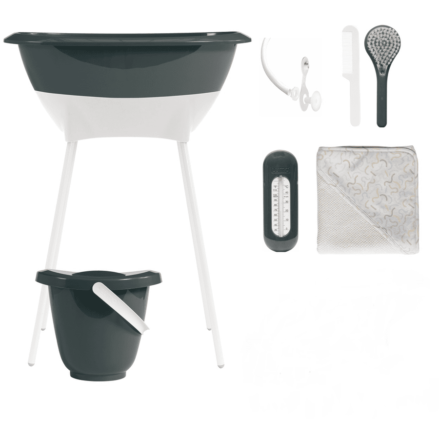 Luma ® Baby care Badset med muslindukar i Light Grey babymarkt.se